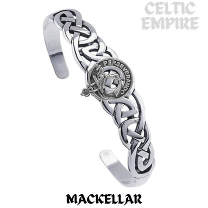 MacKellar Family Clan Crest Celtic Cuff Bracelet