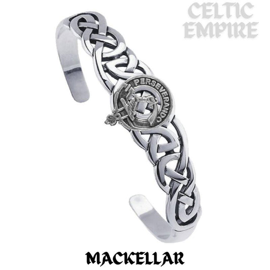 MacKellar Family Clan Crest Celtic Cuff Bracelet
