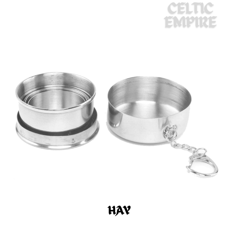 Hay Scottish Family Clan Crest Folding Cup Key Chain