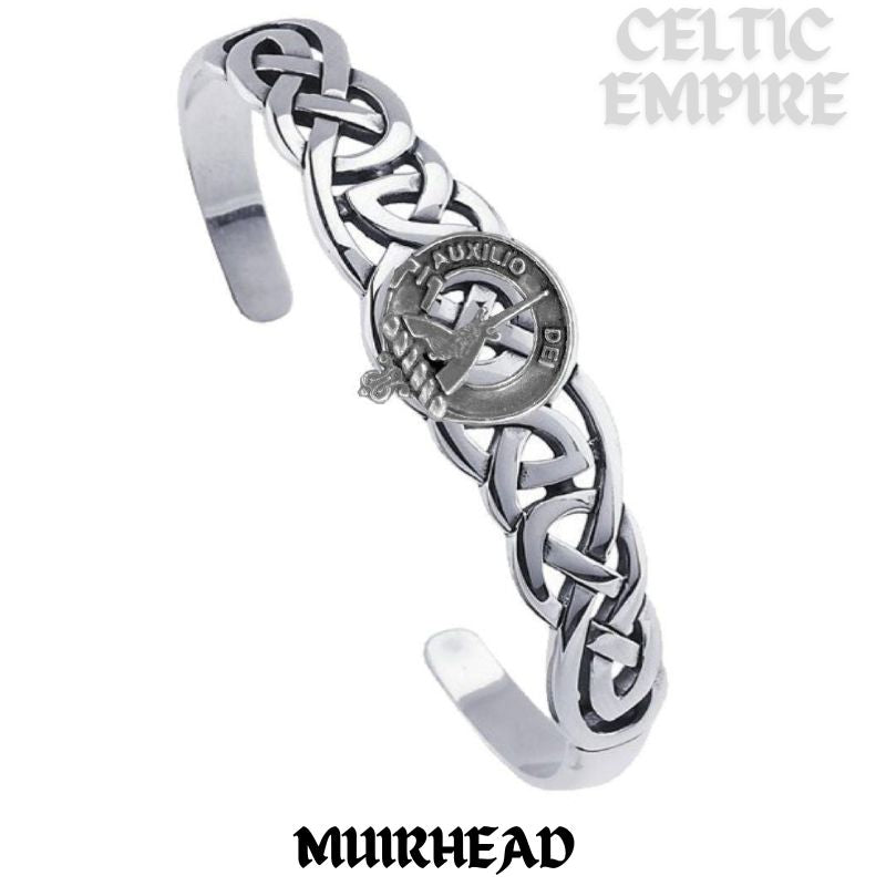 Muirhead Family Clan Crest Celtic Cuff Bracelet