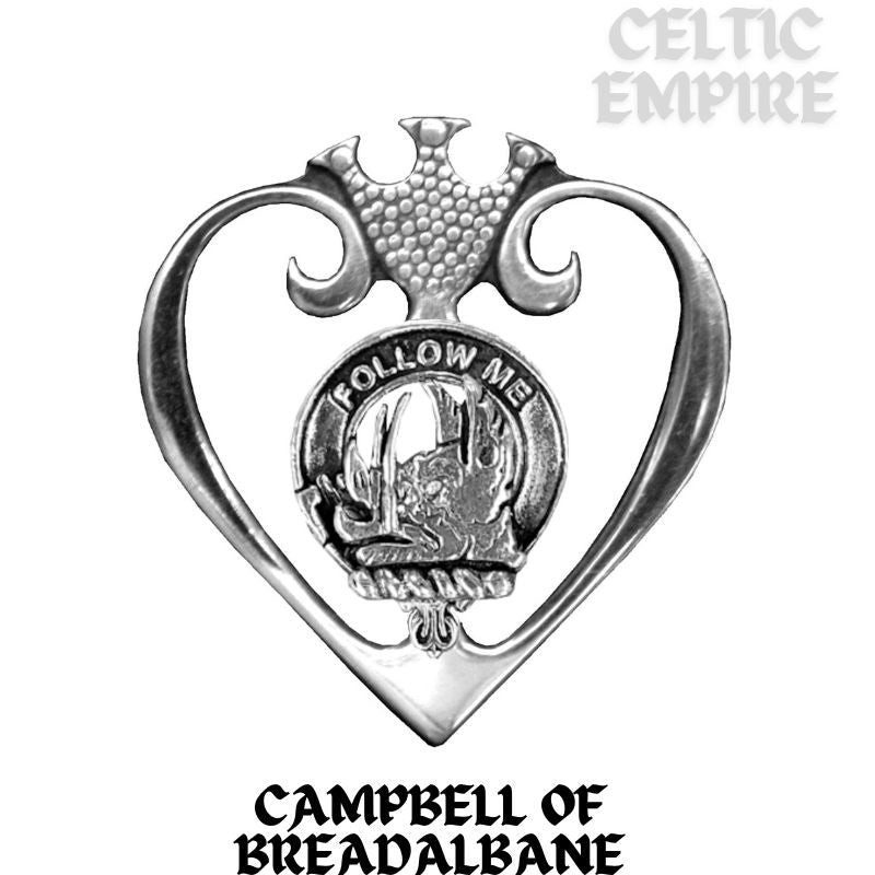Campbell Breadalbane Family Clan Crest Luckenbooth Brooch or Pendant