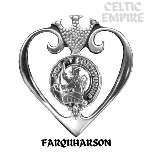 Farquharson Family Clan Crest Luckenbooth Brooch or Pendant