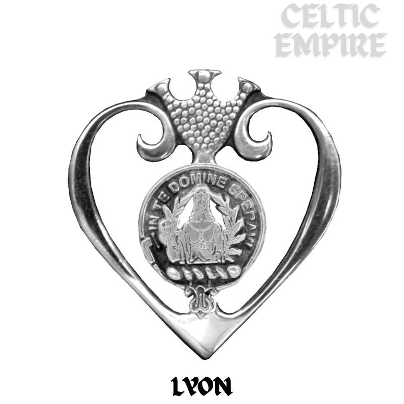 Lyon Family Clan Crest Luckenbooth Brooch or Pendant