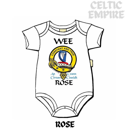 Rose Scottish Family Clan Crest Baby Jumper