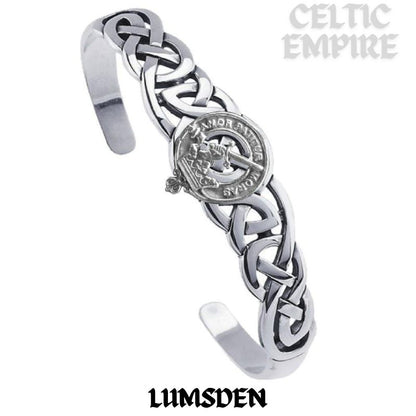 Lumsden Family Clan Crest Celtic Cuff Bracelet
