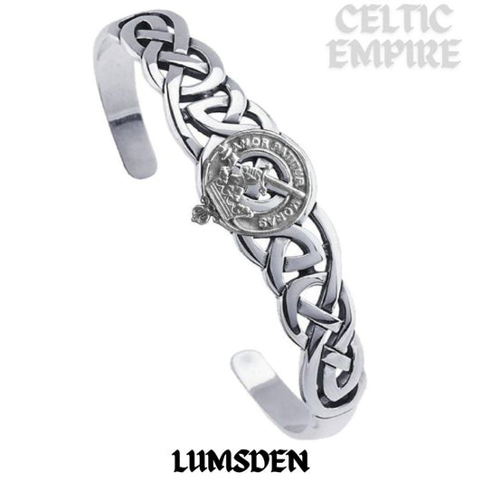 Lumsden Family Clan Crest Celtic Cuff Bracelet