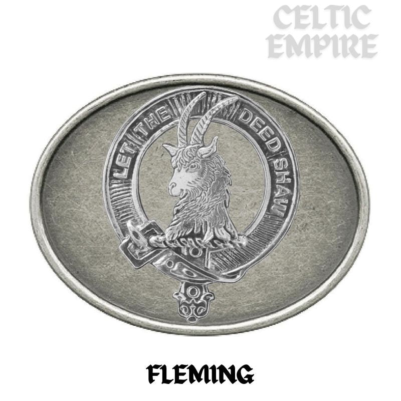 Fleming Family Clan Crest Regular Buckle ~ All Clans