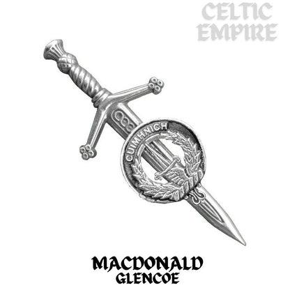 MacDonald Glencoe Scottish Small Family Clan Kilt Pin