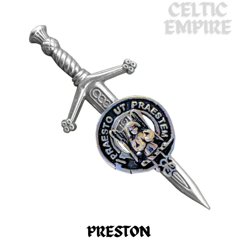 Preston Scottish Small Family Clan Kilt Pin