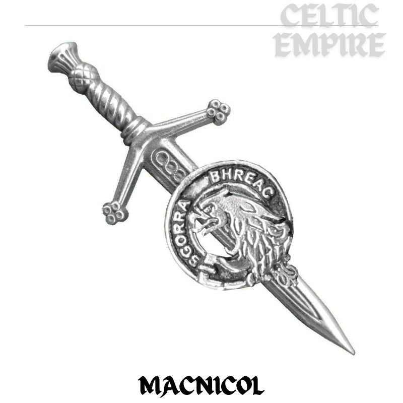 MacNicol Scottish Small Family Clan Kilt Pin