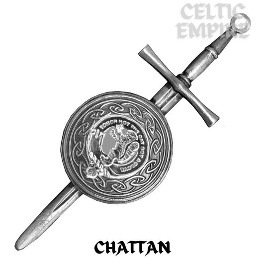 Chattan Scottish Family Clan Dirk Shield Kilt Pin