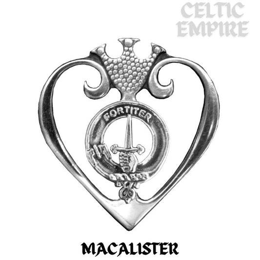 MacAlister Family Clan Crest Luckenbooth Brooch or Pendant