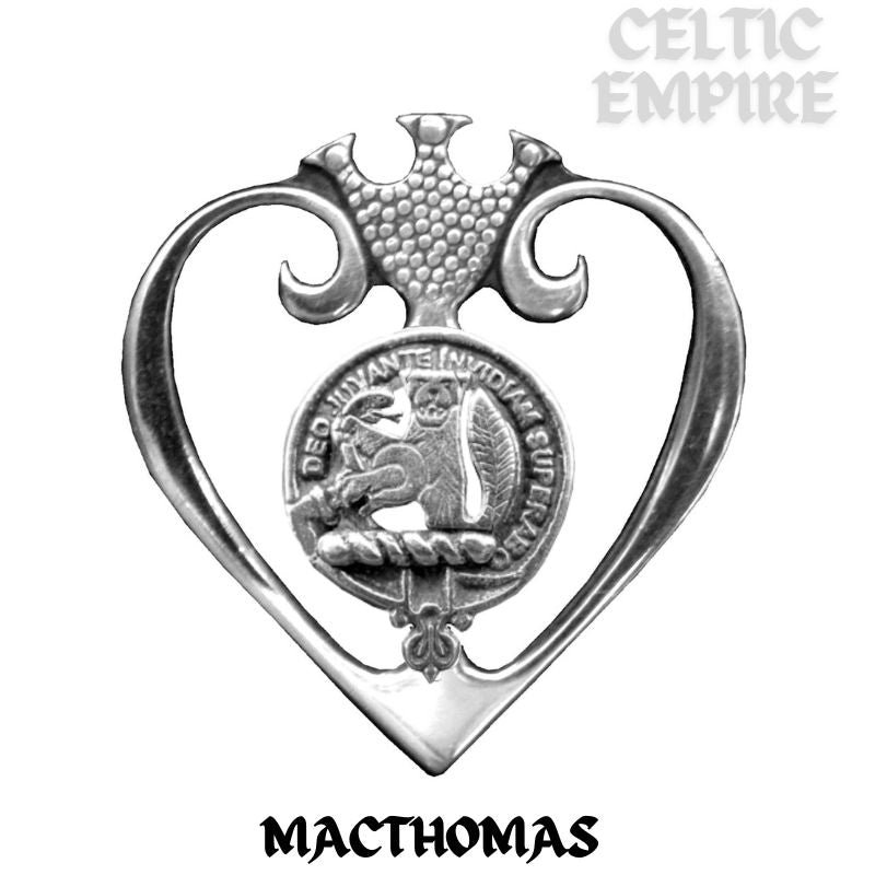 MacThomas Family Clan Crest Luckenbooth Brooch or Pendant