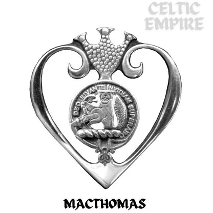 MacThomas Family Clan Crest Luckenbooth Brooch or Pendant