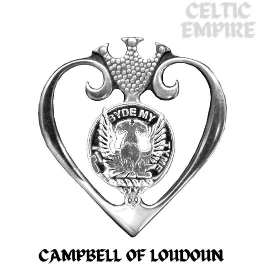 Campbell Loudoun Family Clan Crest Luckenbooth Brooch or Pendant