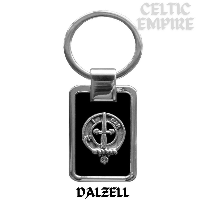 Dalzell Family Clan Black Stainless Key Ring