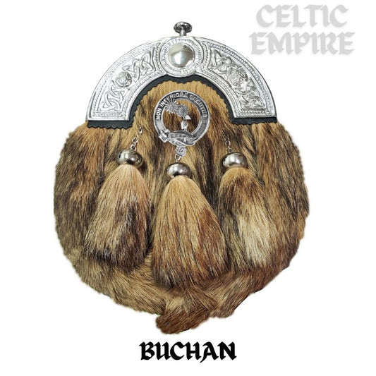 Buchan Scottish Family Clan Crest Badge Dress Fur Sporran