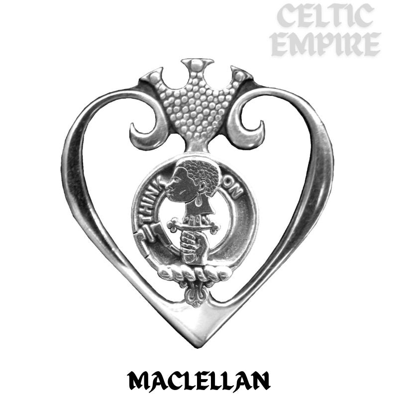 MacLellan Family Clan Crest Luckenbooth Brooch or Pendant