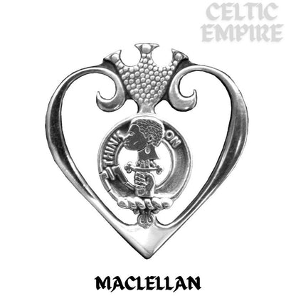 MacLellan Family Clan Crest Luckenbooth Brooch or Pendant