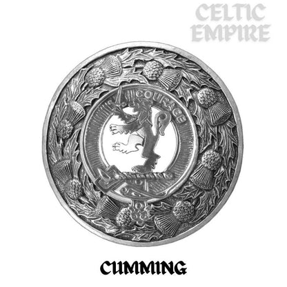 Cumming Family Clan Badge Scottish Plaid Brooch