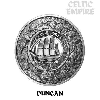 Duncan Family Clan Badge Scottish Plaid Brooch