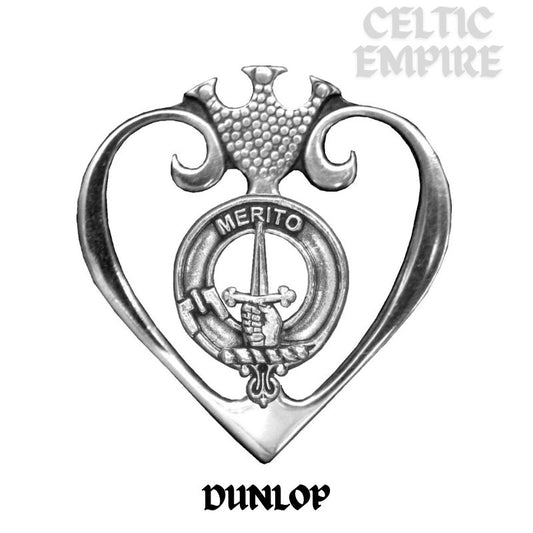 Dunlop Family Clan Crest Luckenbooth Brooch or Pendant