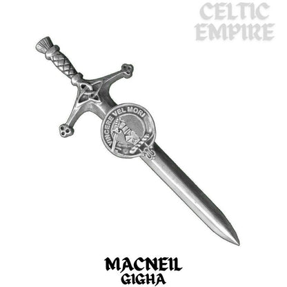 MacNeill (Gigha & Colonsay) Family Clan Crest Kilt Pin, Scottish Pin