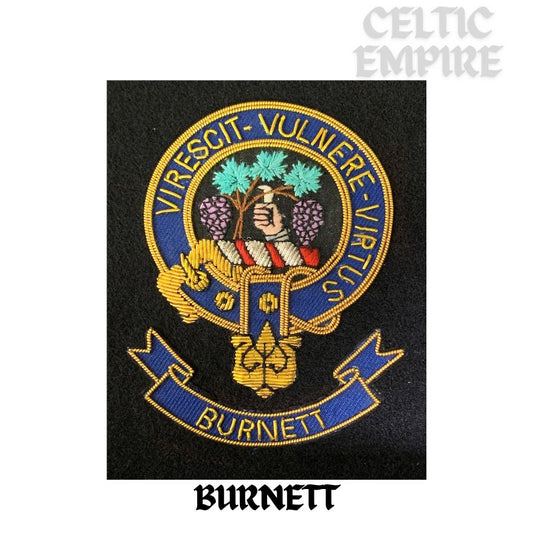 Burnett Scottish Family Clan Embroidered Crest