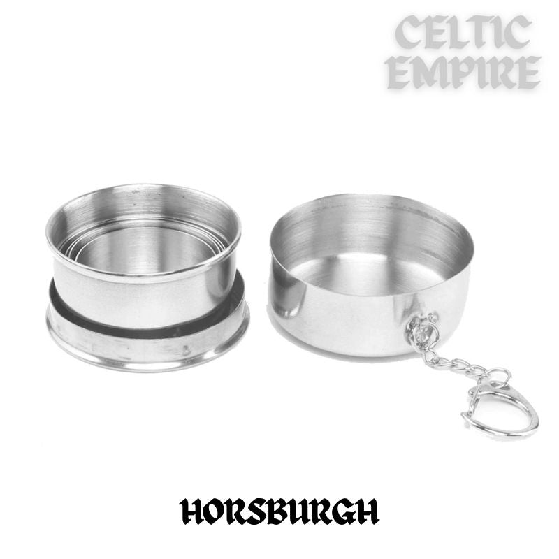 Horsburgh Scottish Family Clan Crest Folding Cup Key Chain