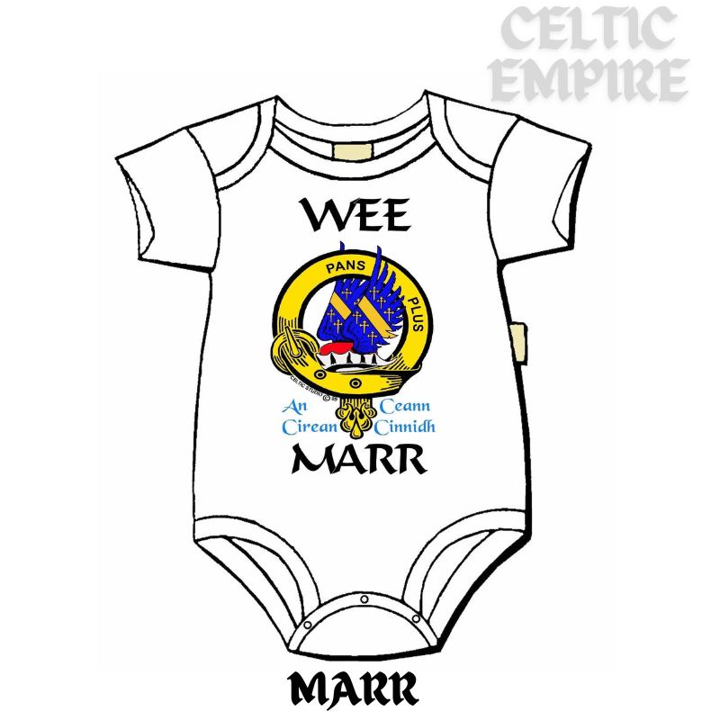 Marr Scottish Family Clan Crest Baby Jumper