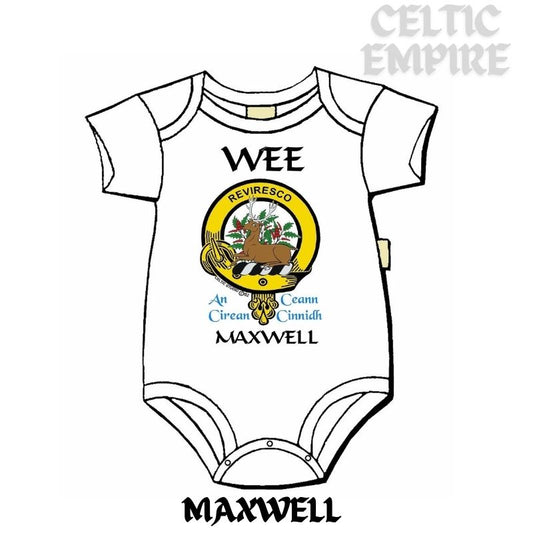 Maxwell Scottish Family Clan Crest Baby Jumper