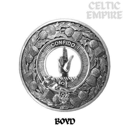 Boyd Family Clan Badge Scottish Plaid Brooch