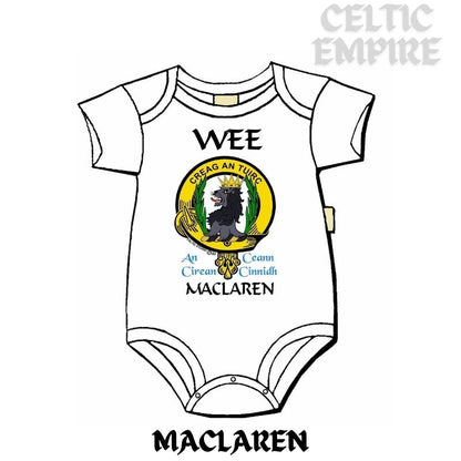 MacLaren Scottish Family Clan Crest Baby Jumper