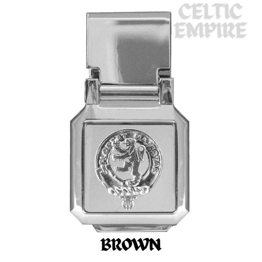 Brown Family Scottish Clan Crest Money Clip