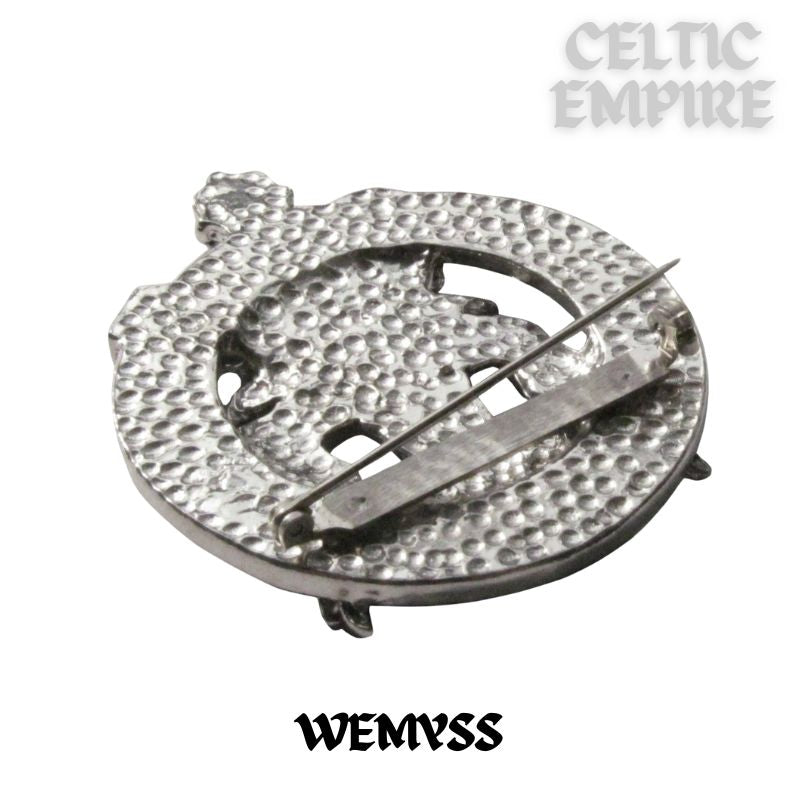 Wemyss Family Clan Crest Scottish Cap Badge