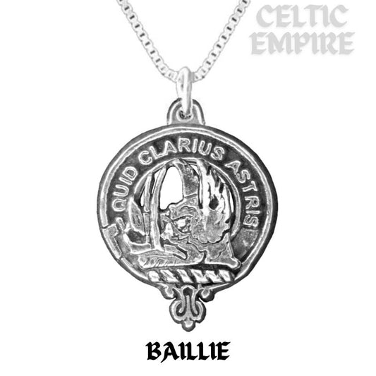 Baillie Family Clan Crest Scottish Pendant