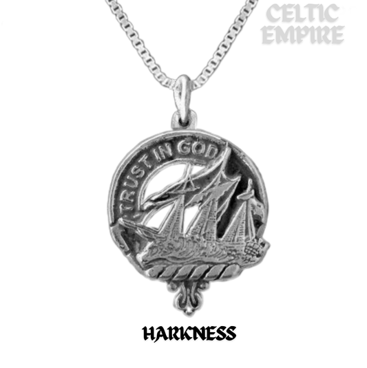 Harkness Family Clan Crest Scottish Pendant