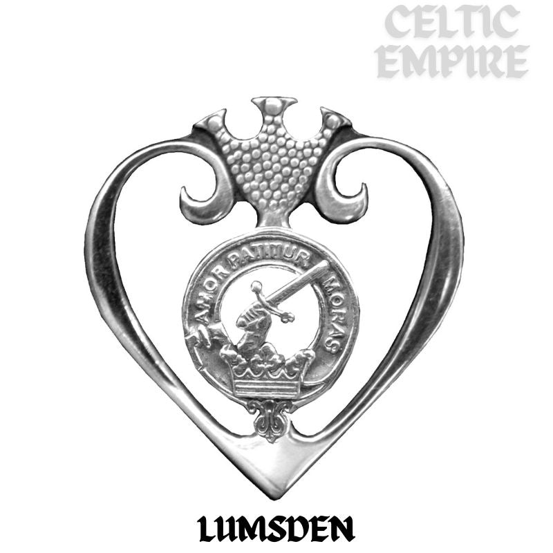 Lumsden Family Clan Crest Luckenbooth Brooch or Pendant