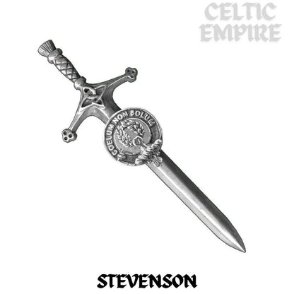 Stevenson Family Clan Crest Kilt Pin, Scottish Pin