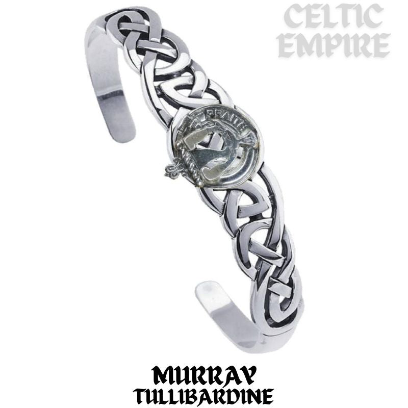 Murray (Tullibardine) Family Clan Crest Celtic Cuff Bracelet