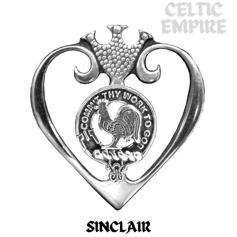 Sinclair Family Clan Crest Luckenbooth Brooch or Pendant