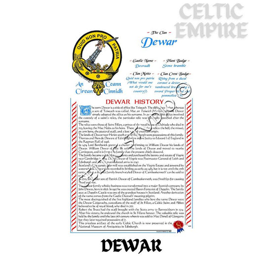 Dewar Scottish Family Clan History