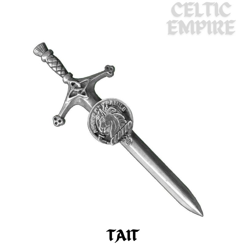 Tait Family Clan Crest Kilt Pin, Scottish Pin