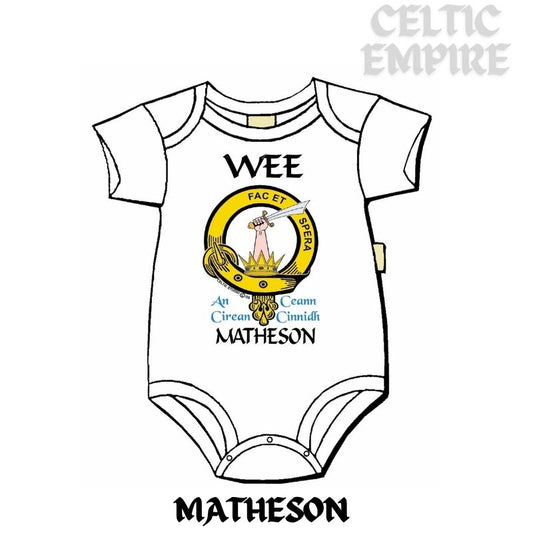 Matheson Scottish Family Clan Crest Baby Jumper