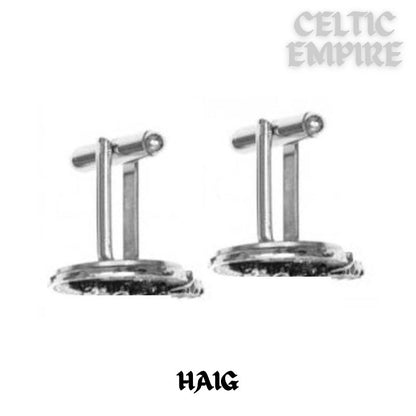 Haig Scottish Family Clan Crest Cufflinks