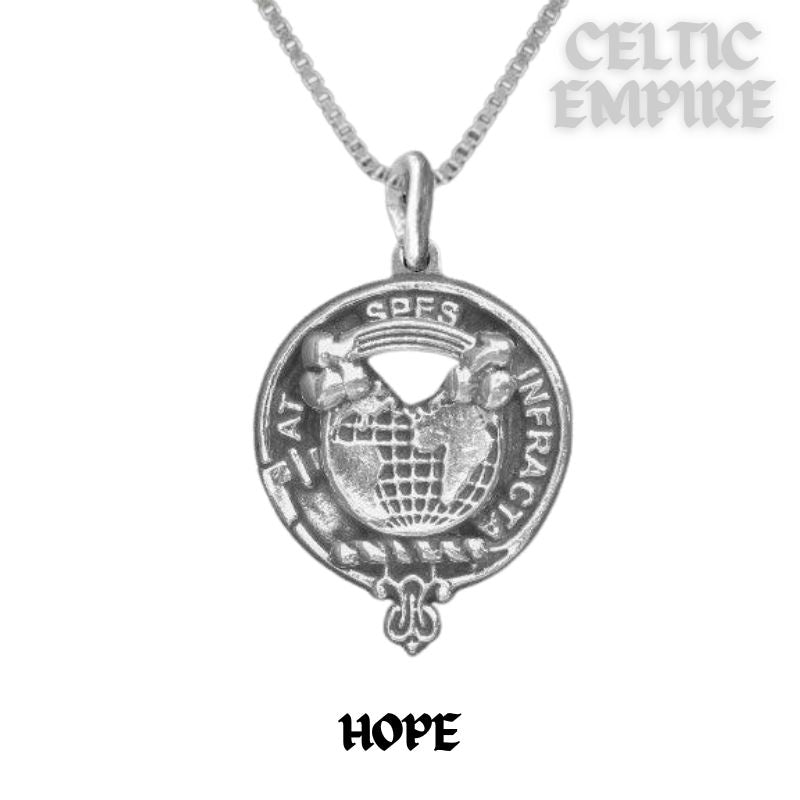 Hope Family Clan Crest Scottish Pendant