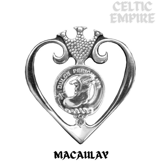 MacAulay Family Clan Crest Luckenbooth Brooch or Pendant