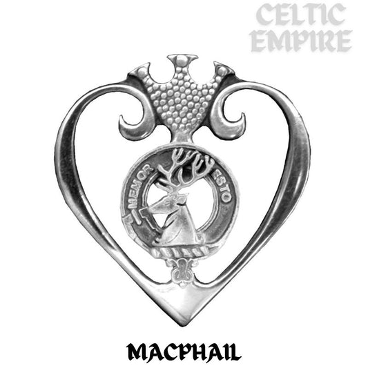 MacPhail Family Clan Crest Luckenbooth Brooch or Pendant