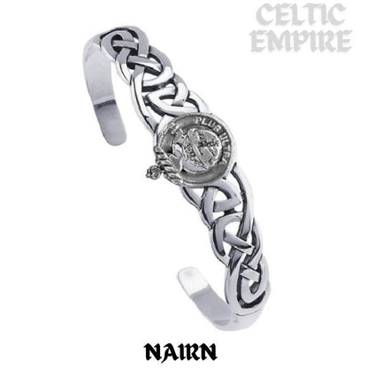 Nairn Family Clan Crest Celtic Cuff Bracelet