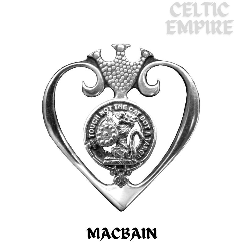 MacBain Family Clan Crest Luckenbooth Brooch or Pendant